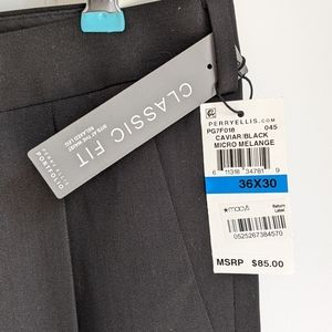 Perry Ellis Black 36X30 Dress Pants